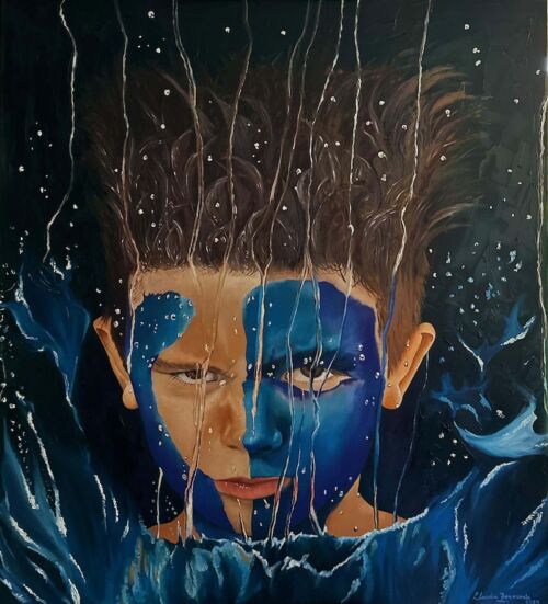 Óleo sobre lino, 100x90cms, 2024 Brave